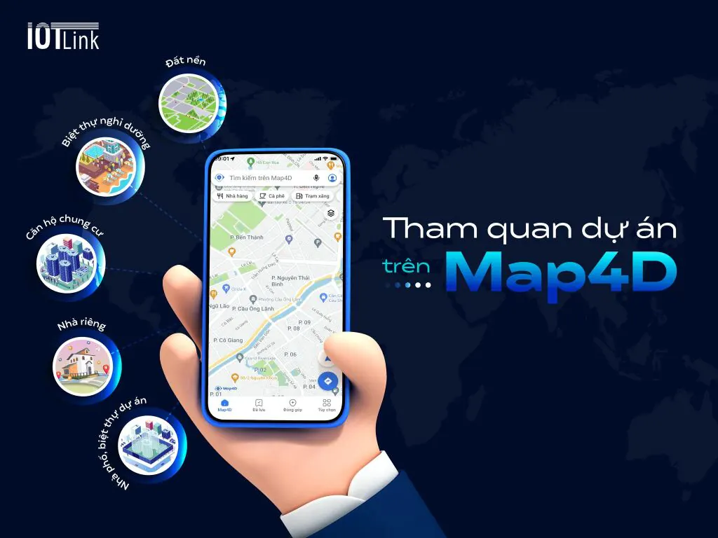 Tham quan dự án trên Bản đồ dự án Map4D