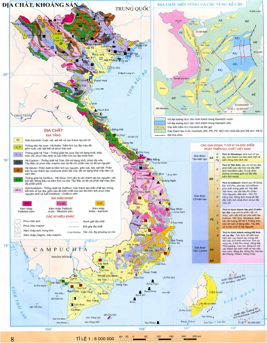 bản đồ tài nguyên địa chất khoáng sản