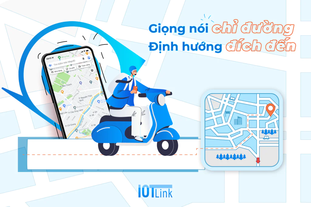 Bản đồ chỉ đường bằng giọng nói - Tính năng thông minh, lái xe an toàn