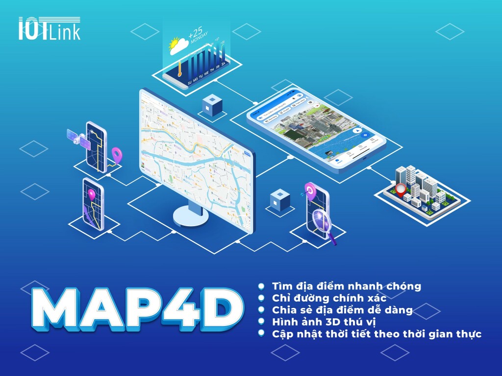 Bản đồ số Map4D hỗ trợ người dùng Việt tối đa