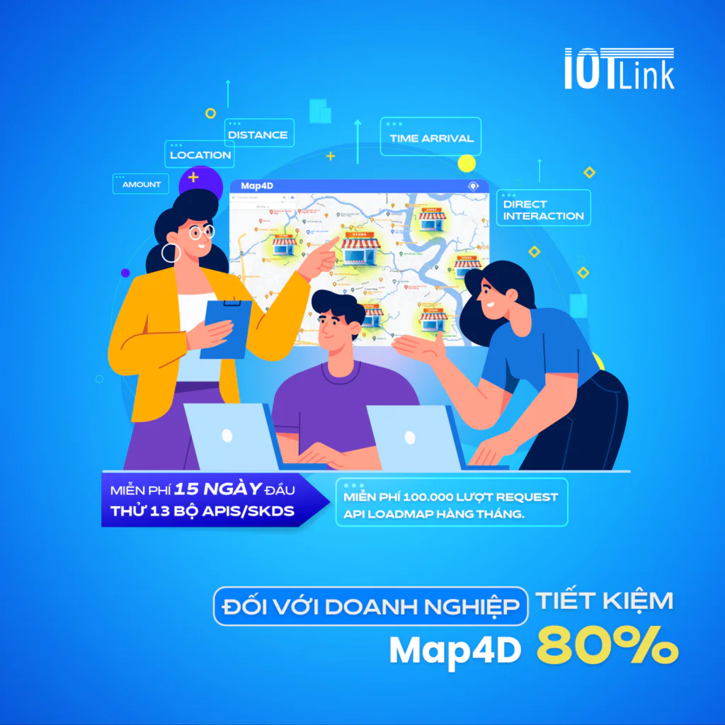Map4D với doanh nghiệp tiết kiệm đến 80%