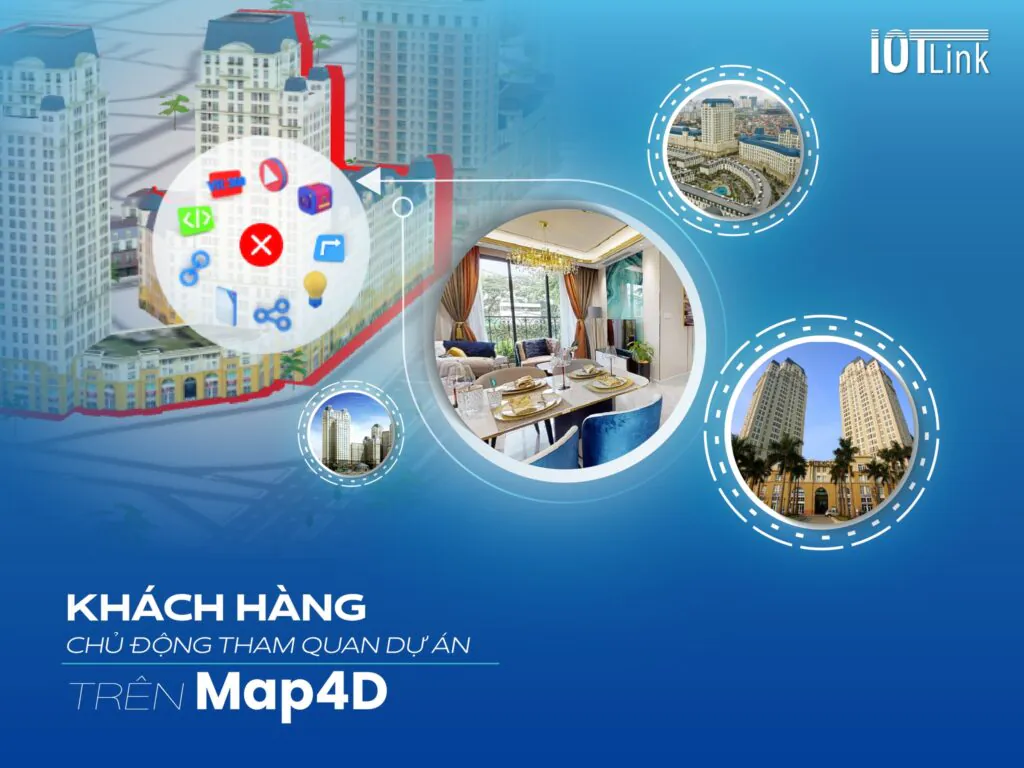 Khách hàng chủ động tham quan dự án bất động sản trên Map4D