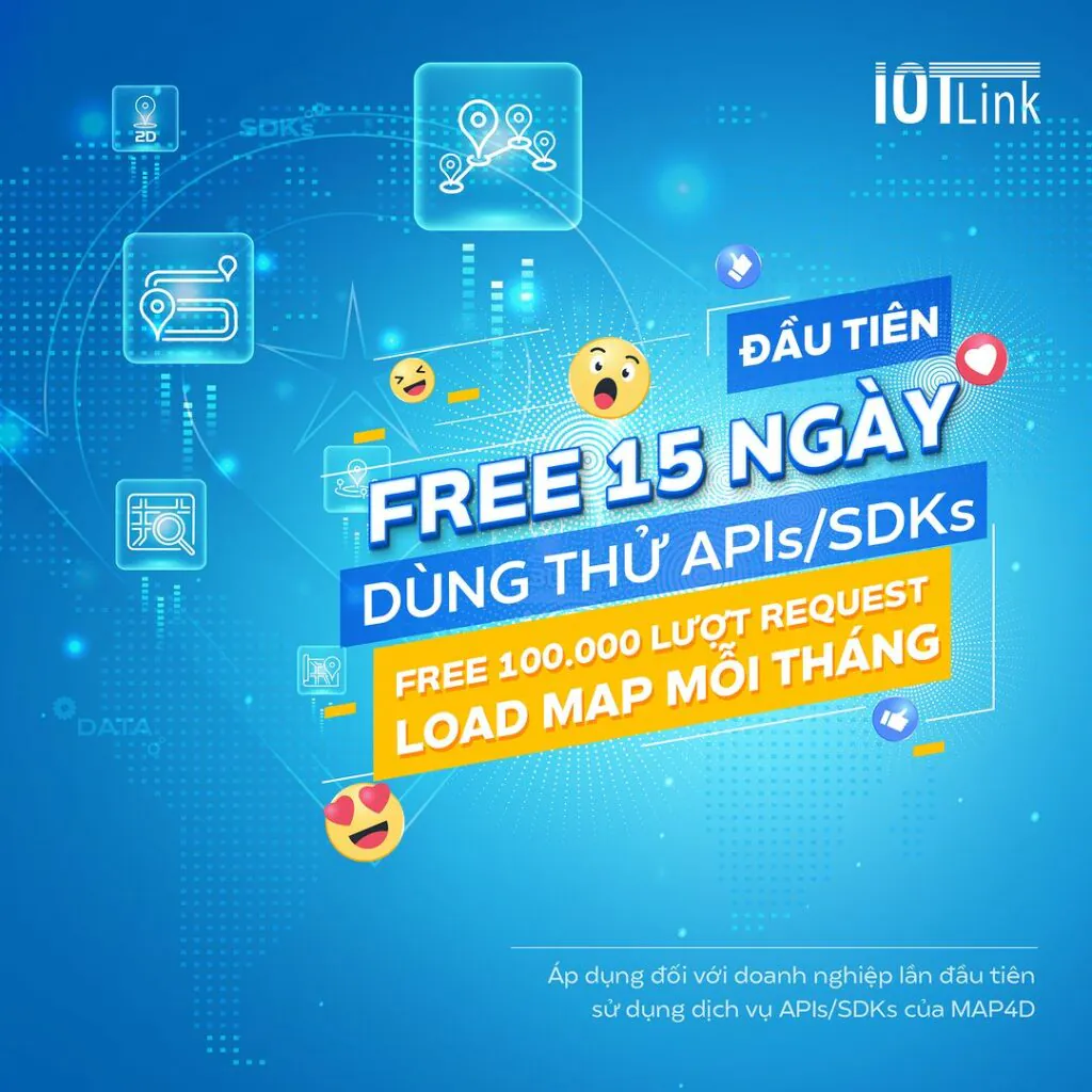 Ưu đãi doanh nghiệp Free 100.000 request load map mỗi tháng