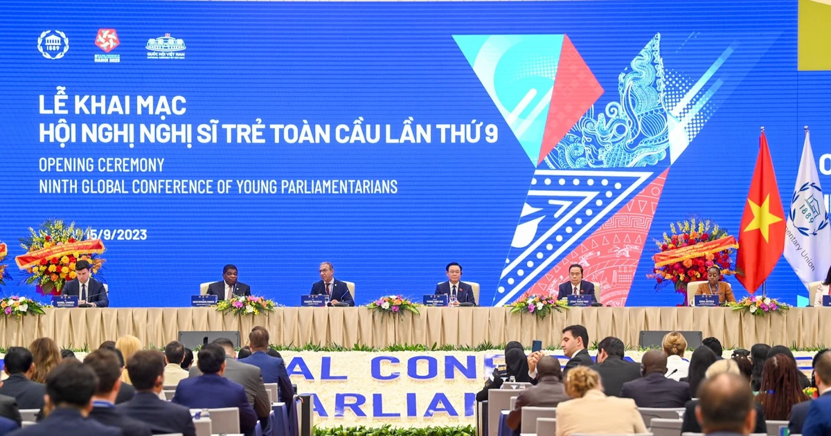 Lễ khai mạc hội nghị Nghị sĩ trẻ toàn cầu lần thứ 9 tại Hà Nội, Việt Nam