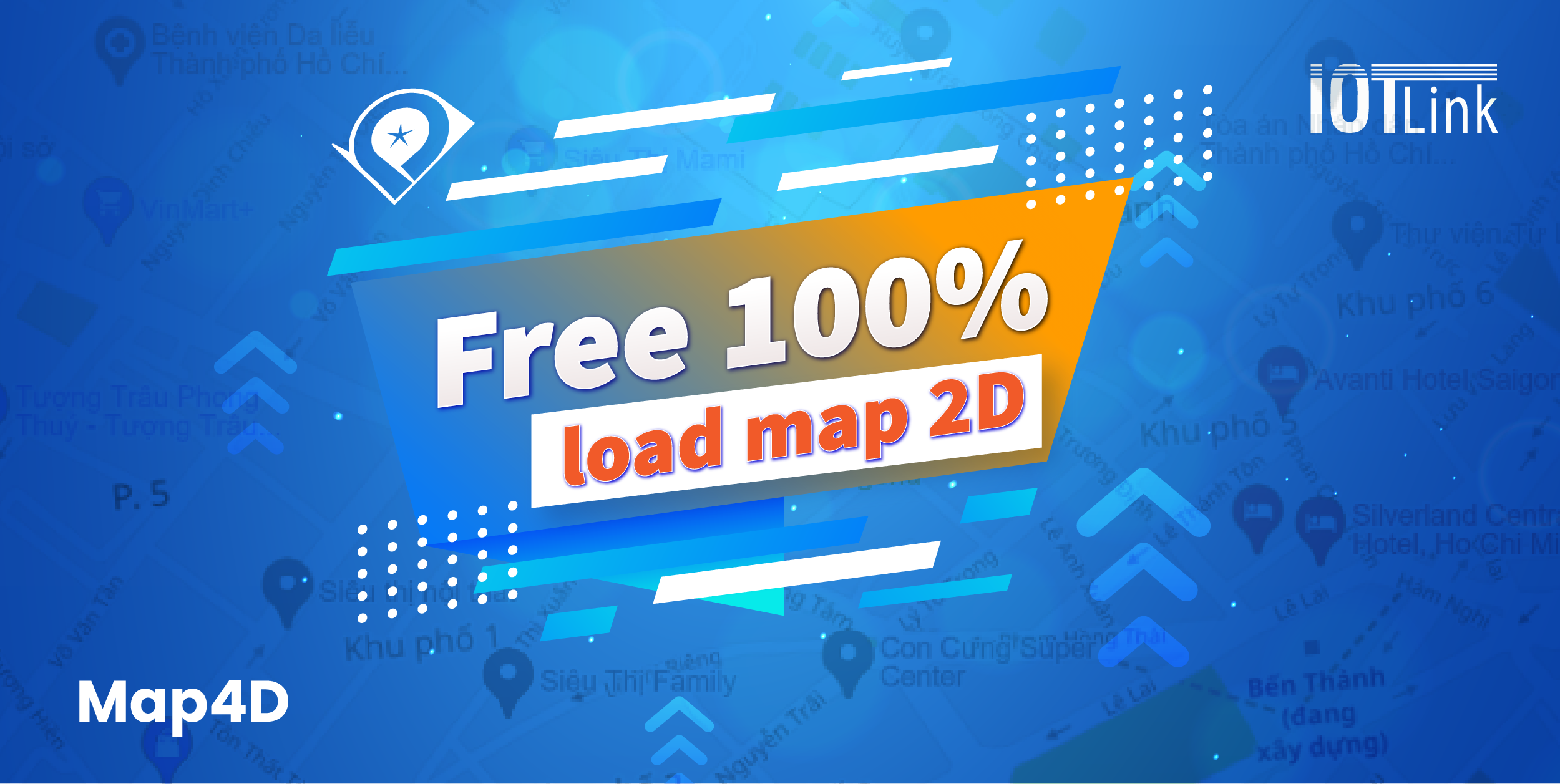 Map4D - Miễn phí 100% api load map 2D mobile