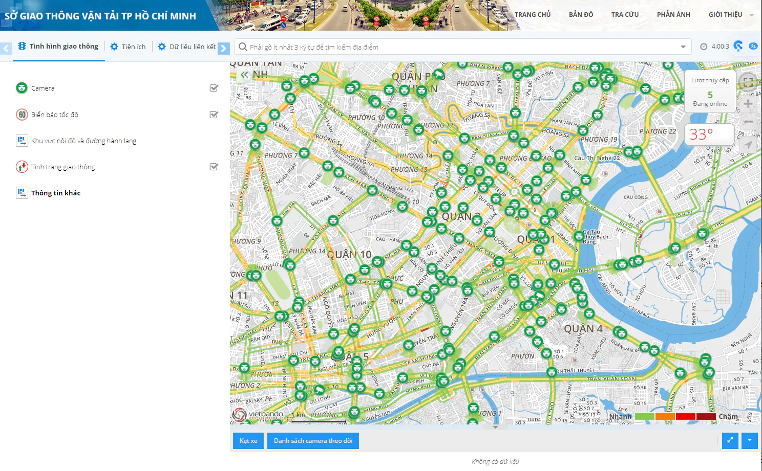 Bản đồ số giao thông thành phố Hồ Chí Minh