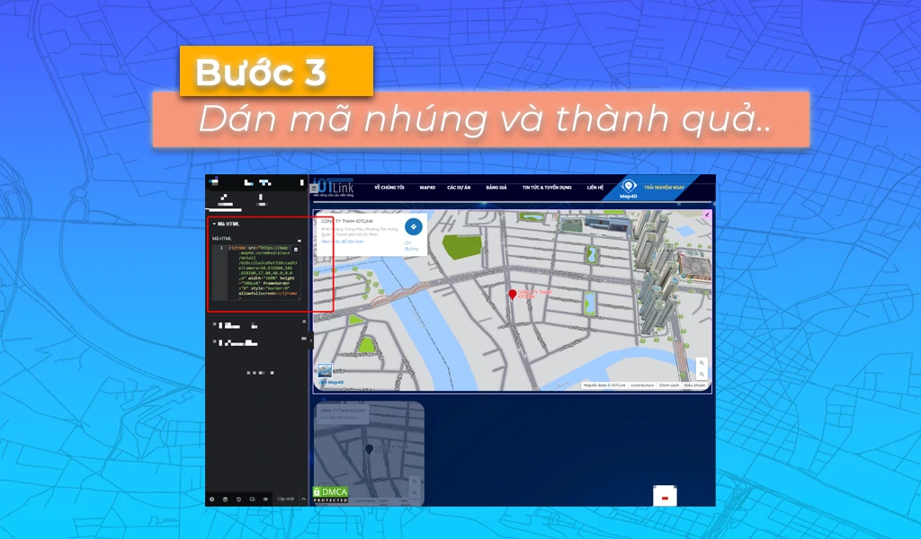 Cách nhúng iFrame vào website: Bước 3